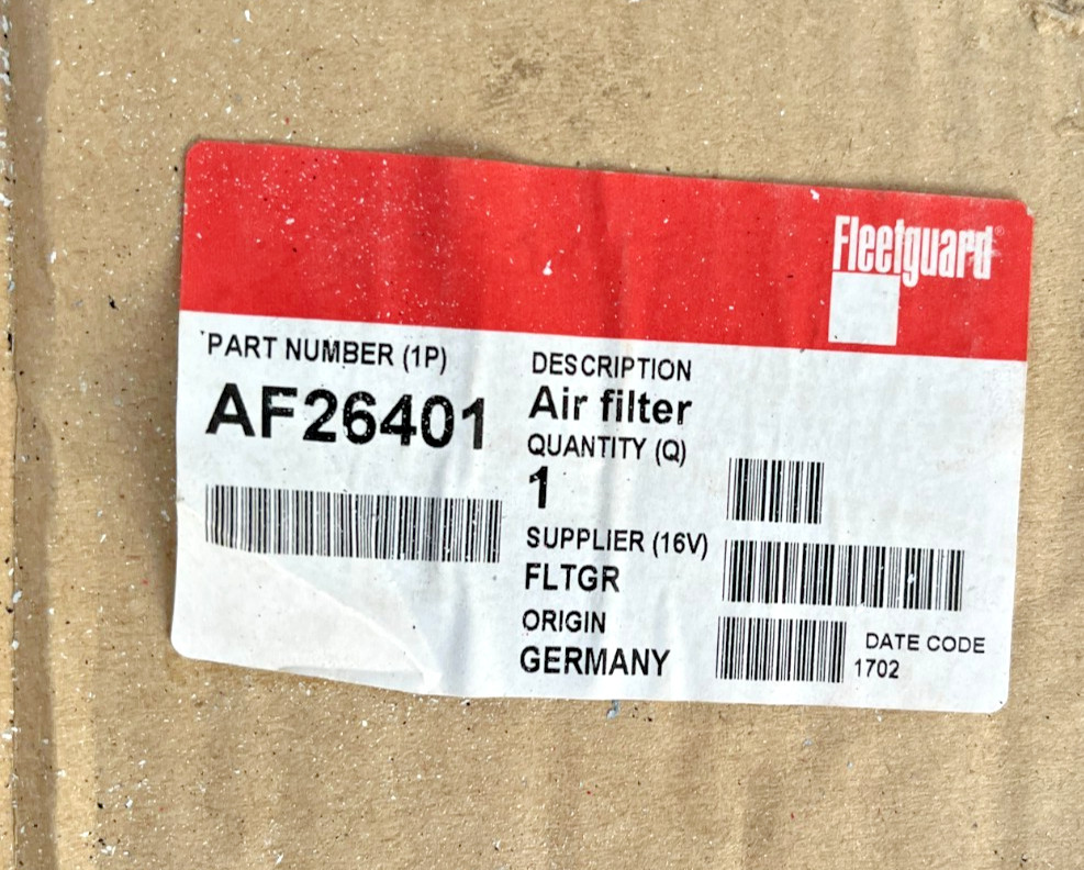 AF26401 Genuine Fleetguard OEM Cummins AIR FILTER