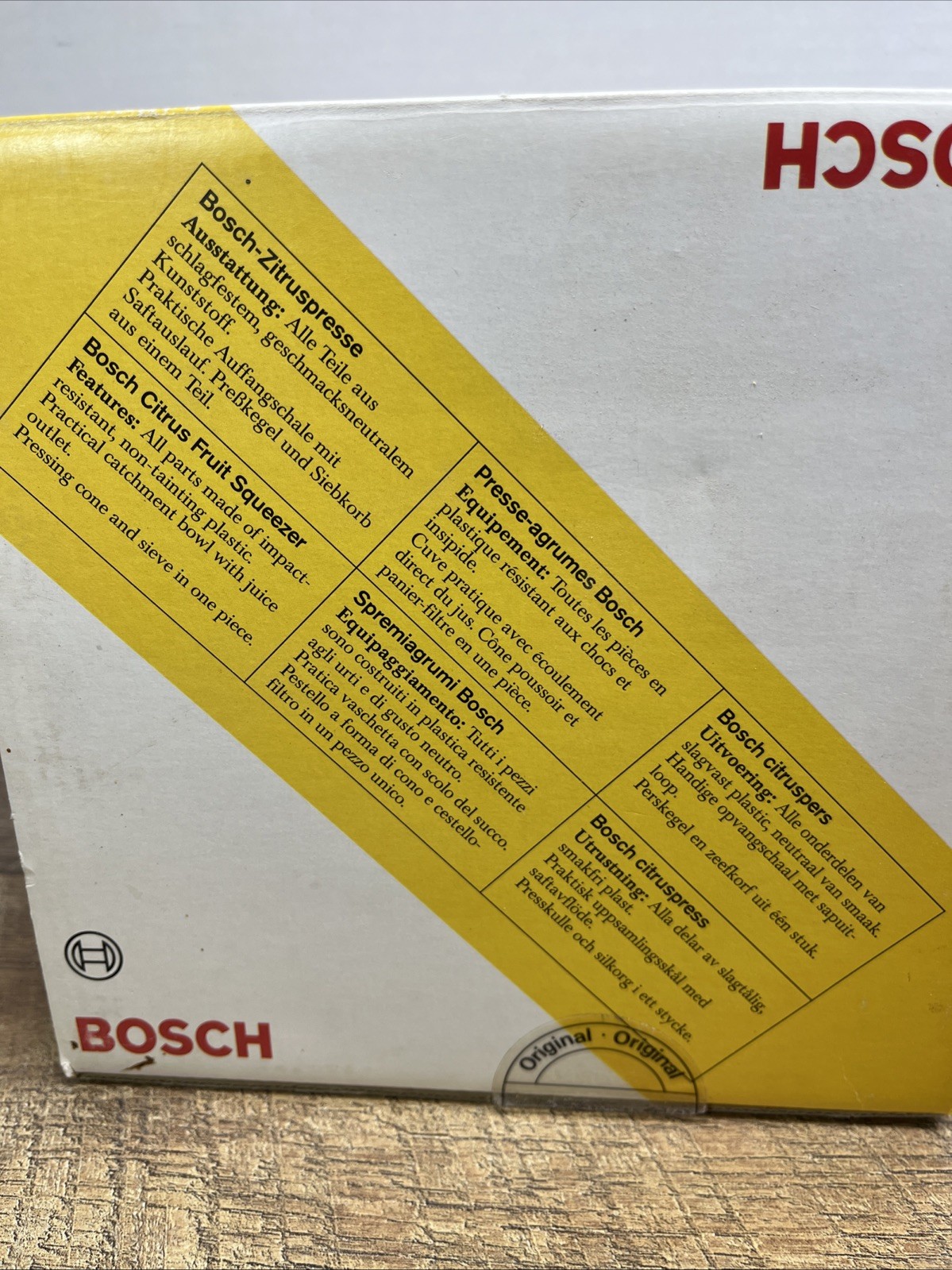 Bosch Citrus Fruit Squeezer - Citrus Fruit Press White Muz4zp1 Preowned