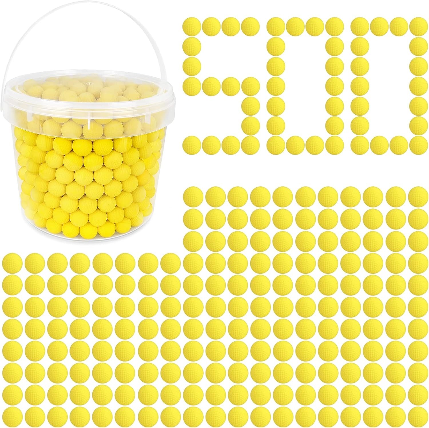 500 Rounds Refill Pack Balls Ammo Bulk Compatible with Nerf Rival Gun,...