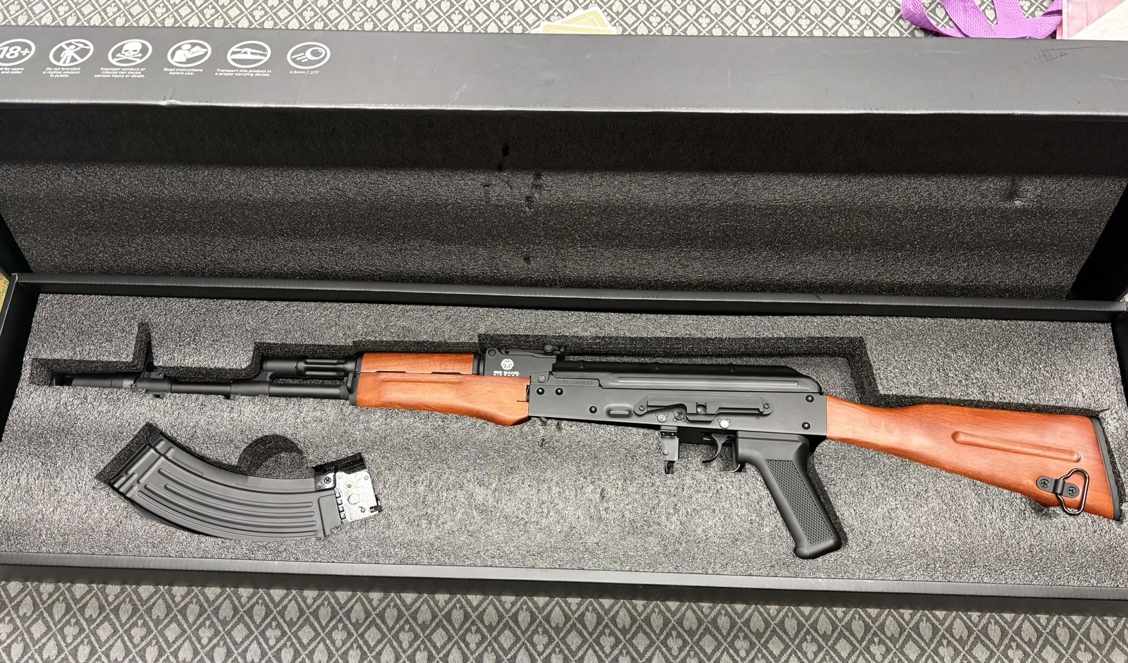 Big Bang Air Guns AK74 CO2 Gas .177 Steel BB Air Rifle - New!!!