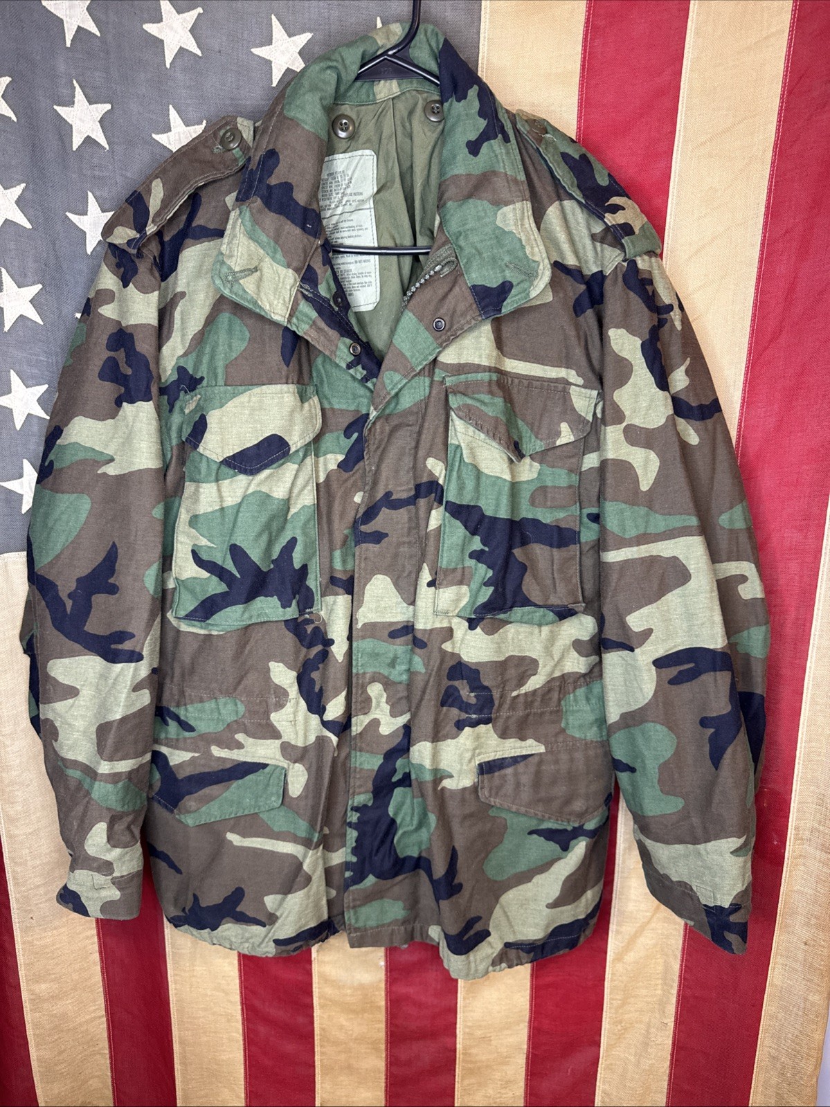 Medium Regular - US Army BDU Field Jacket Coat Cold Weather Camo B949