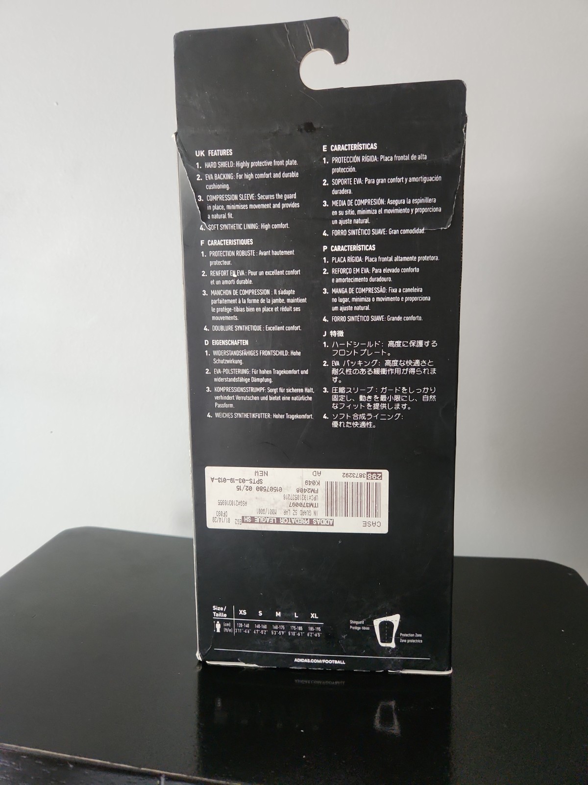 Adidas Predator 20 League Shin Guards FM2408 Size Medium