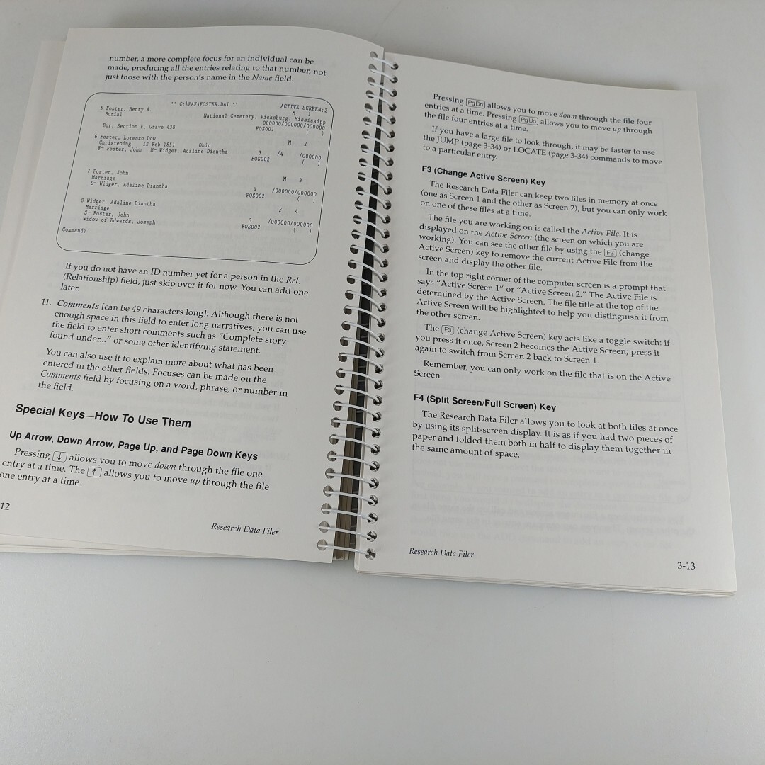 VTG Personal Ancestral File 2.2 Getting Started And Reference Manual Books Only