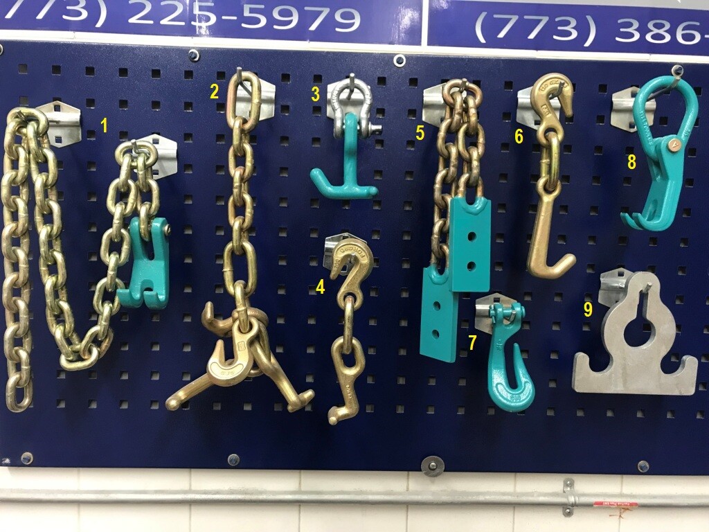 AUTO BODY FRAME MACHINE HEAVY DUTY 9 PIECE TOOL CHAIN SET SPECIAL PRICING!