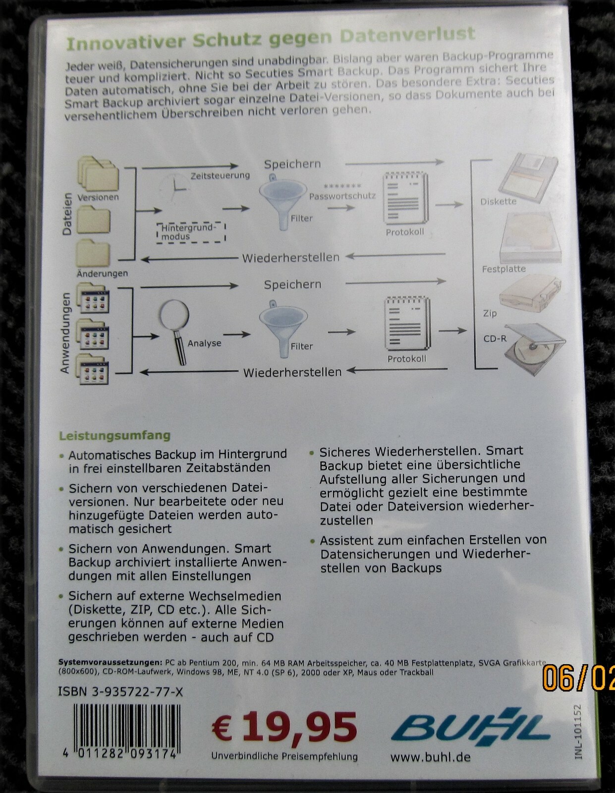 CD-ROM / Secuties / Smart Backup / Sicherheits Utilities / Buhl / 2002
