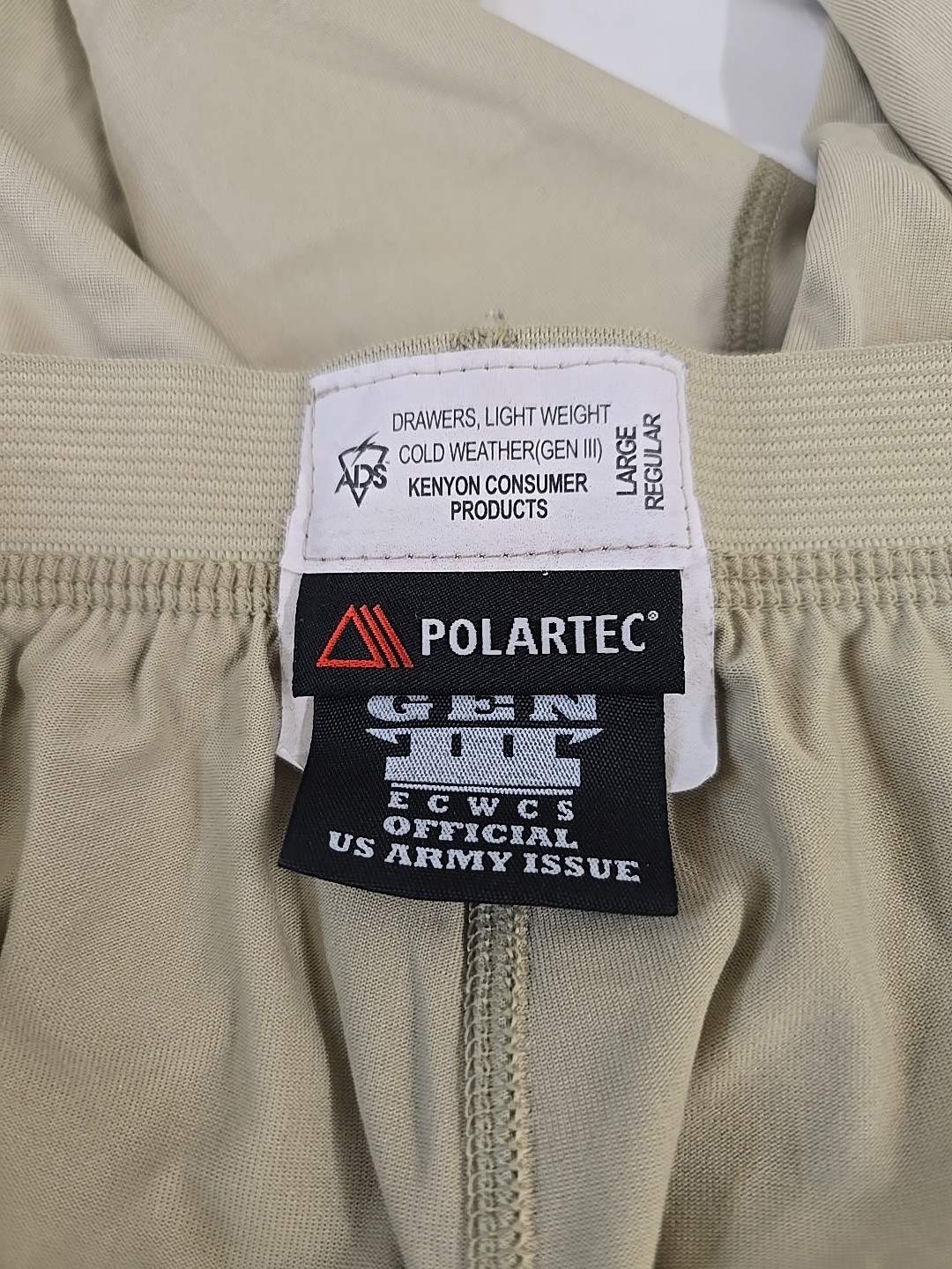 Polartec Light Weight Underwear Bottom Drawer Large Regular