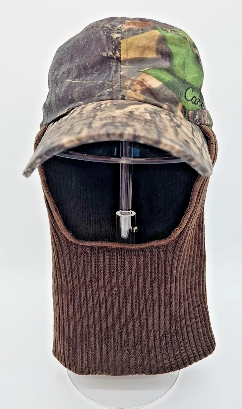 Cabela’s Thinsulate Winter Hat Cap Camo Face Cover Mossy Oak Breakup Camouflage
