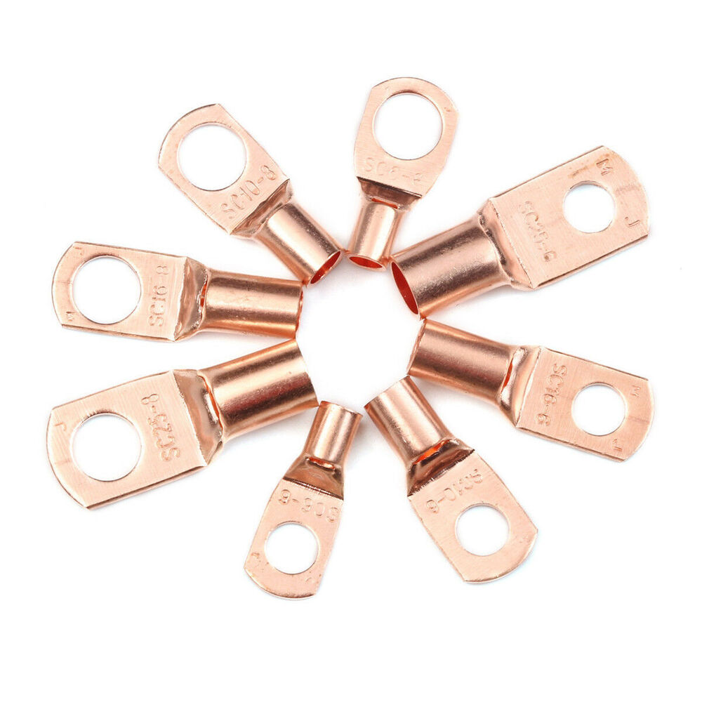 280PCS Car Copper Lug Ring Terminals Cable Electrical Wire Crimp Connectors Kit