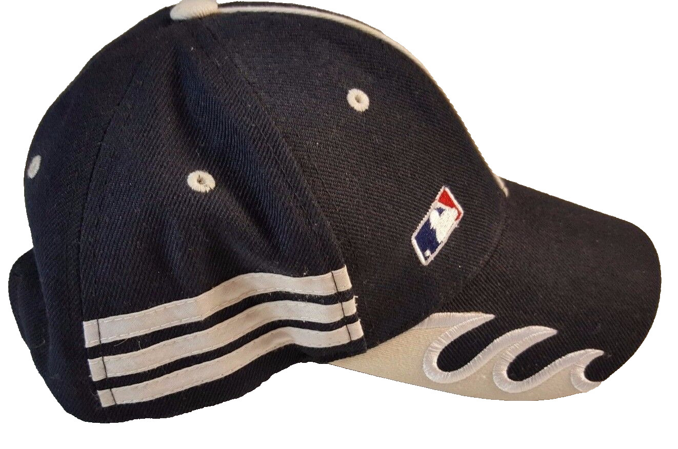 NY Black And White Baseball Embroidered Adjustable Hat
