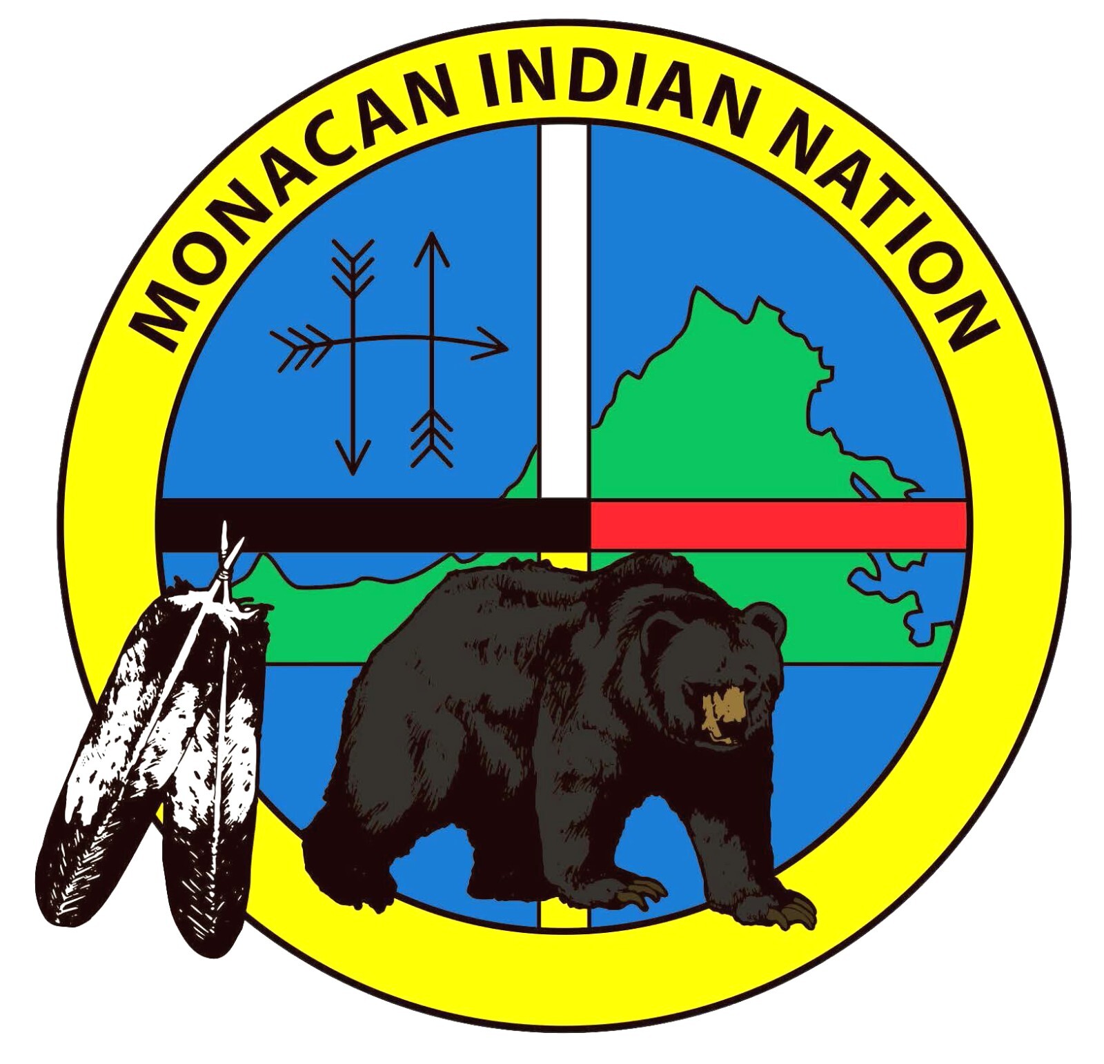 Monacan Indian Nation Virginia 4" Decal