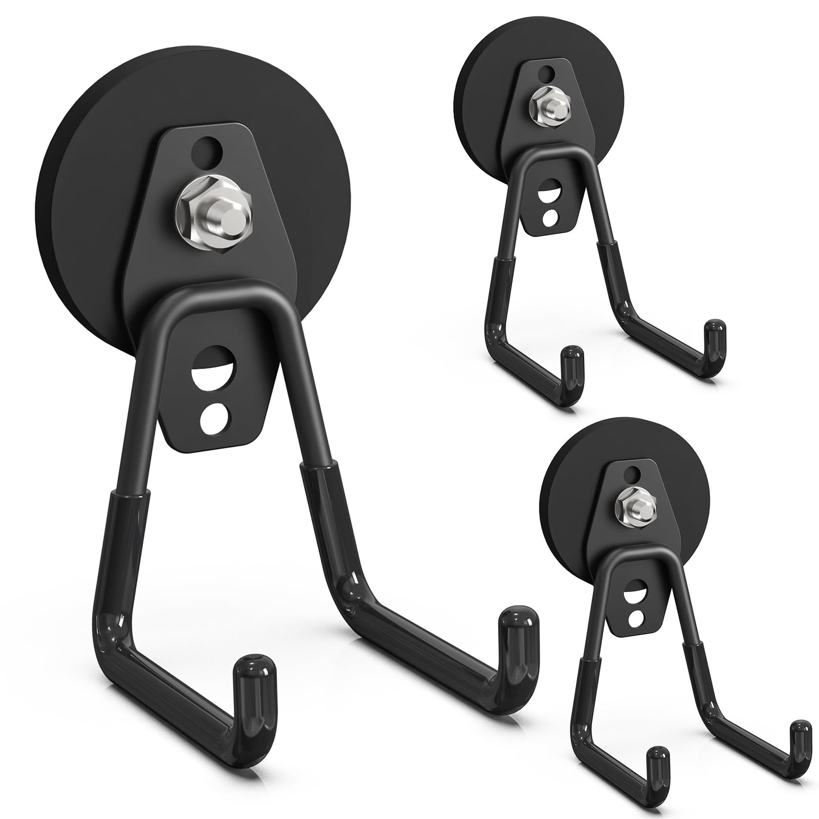 Heavy Duty Storage Magnetic Utility Hooks Large Garage Magnet Hooks with Anti...
