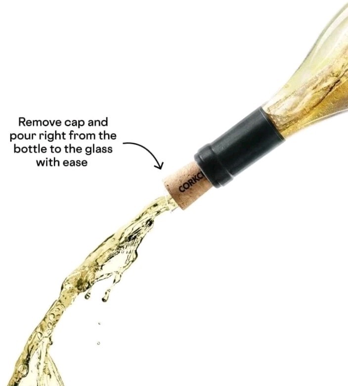 Corkcicle Air Wine Bottle Chiller NEW Barware Alcohol Aerate Reusable Champagne