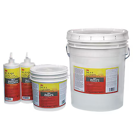 3M Wlx-Qt Wax, 1 Qt, Squeeze Bottle, Water-Wax Emulsion, Gray