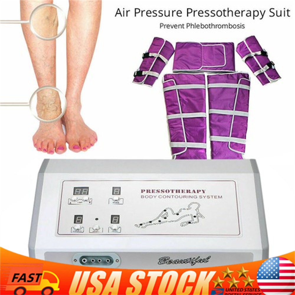 Air Pressure Pressotherapy Lymphatic Drainage Weight Loss Machine Slimming Set.