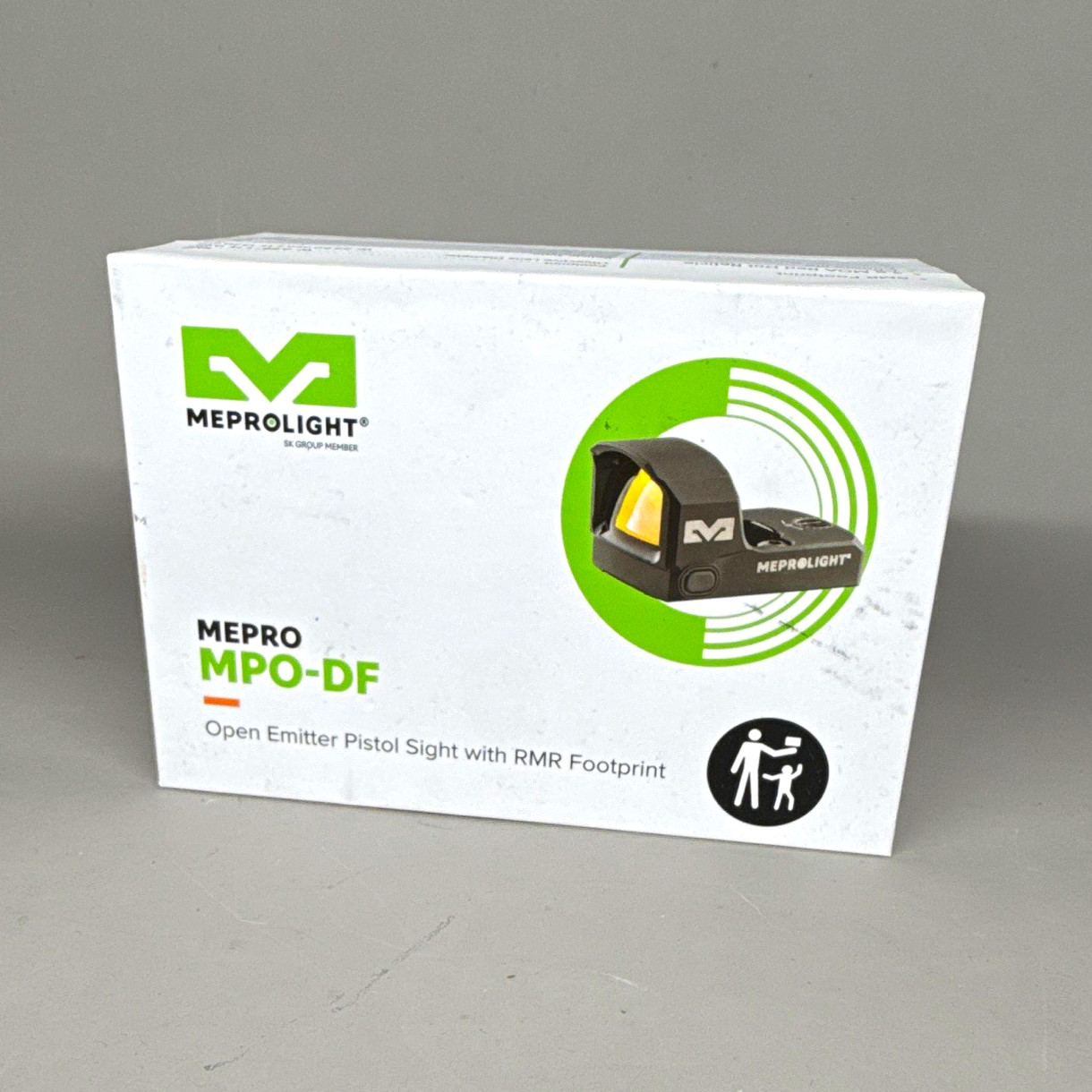Meprolight MPO-DF Red 3.5 MOA Dot Sight 1x 20mm RMR Footprint Black