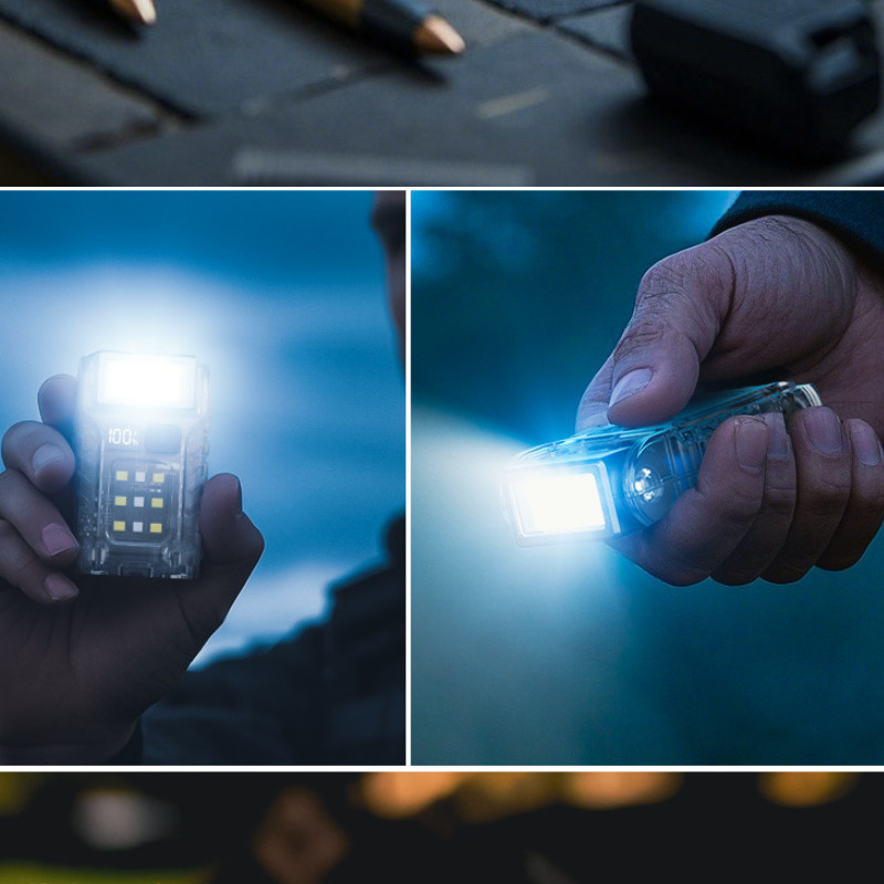 Super Bright Magnet Mini Pocket Torch Emergency Small Flashlight Warning Light