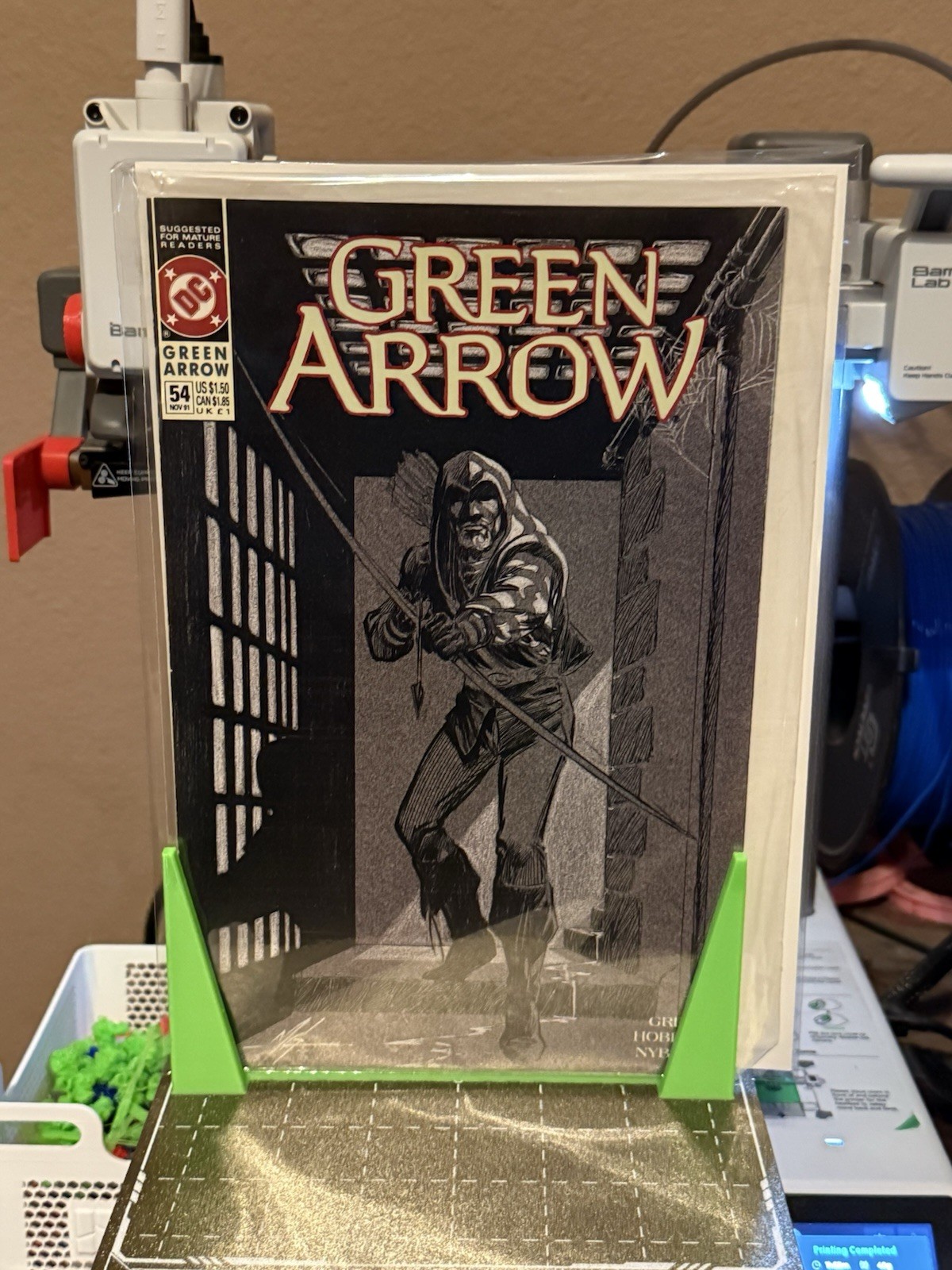 comic book wall display