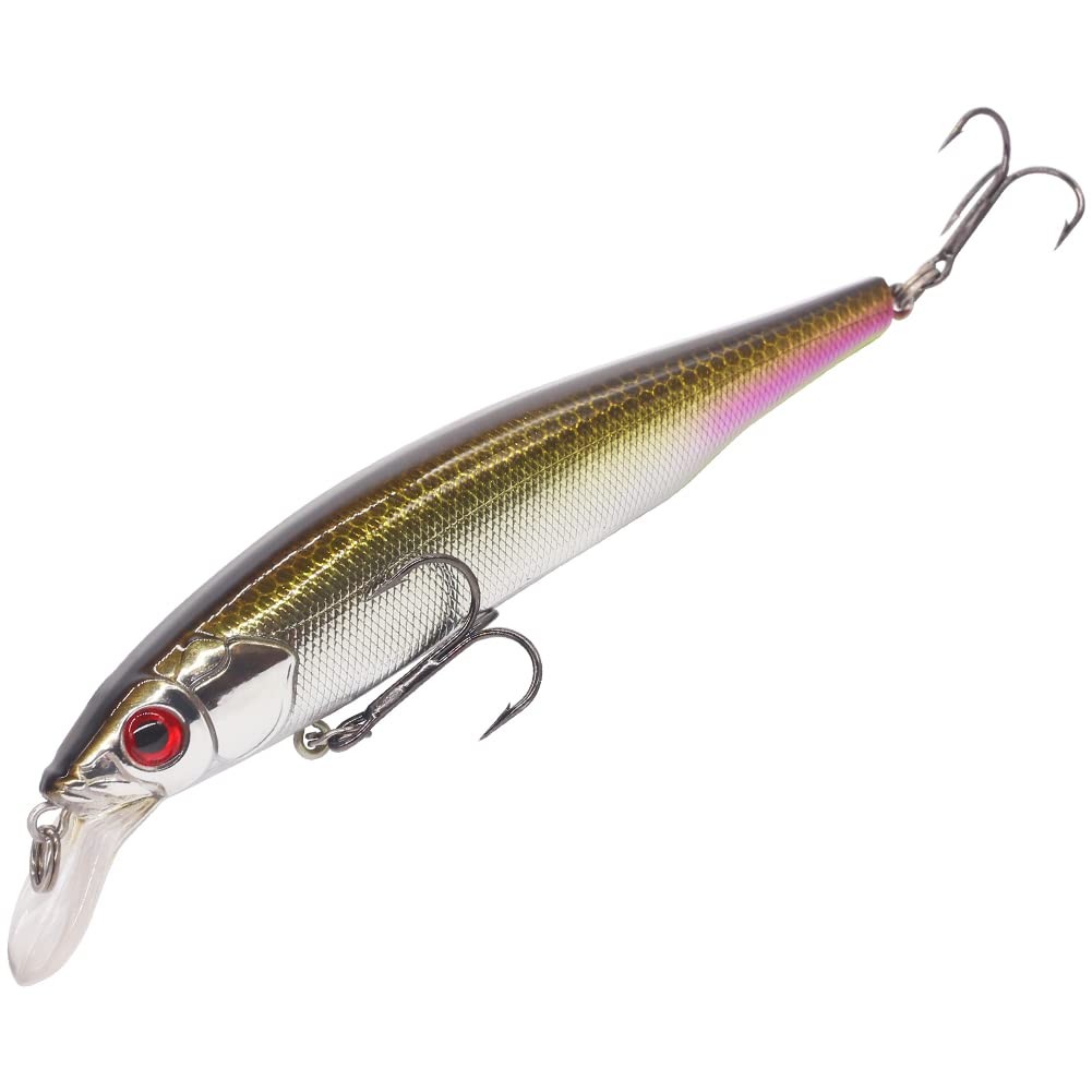 XFISHMAN Jerkbait for Bass Fishing - Minnow Lure 85mm（3-1/3"in）, Smokin Shad