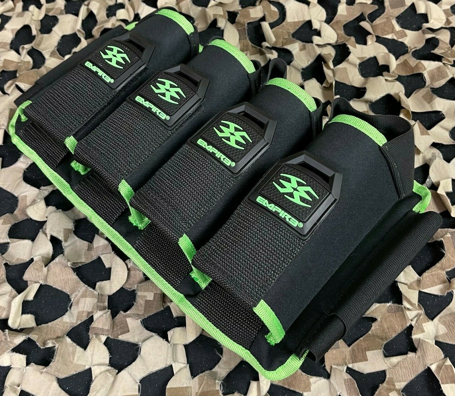 NEW Empire Omega 4 Pod Paintball Harness - Black/Lime