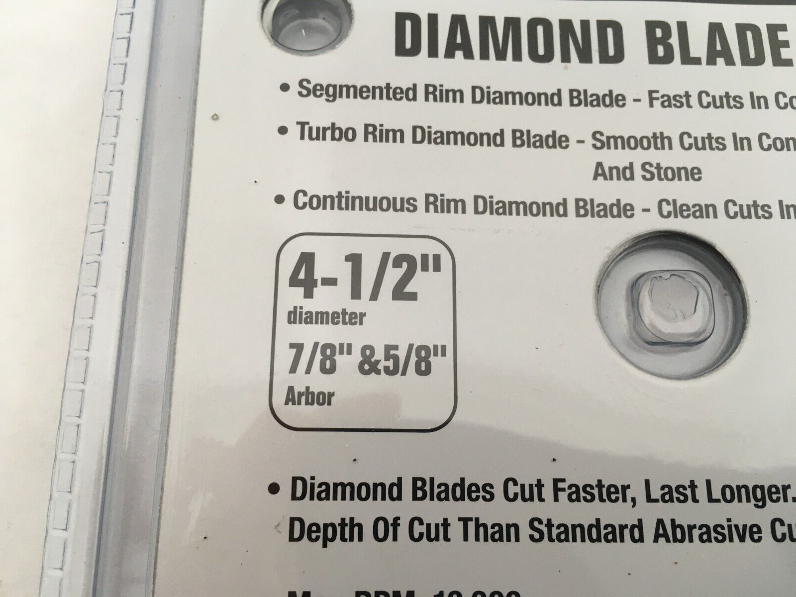 NEW Tool Shop 3-pc Diamond Blade Set 4-1/2" - Segmented, Continuous, & Turbo Rim