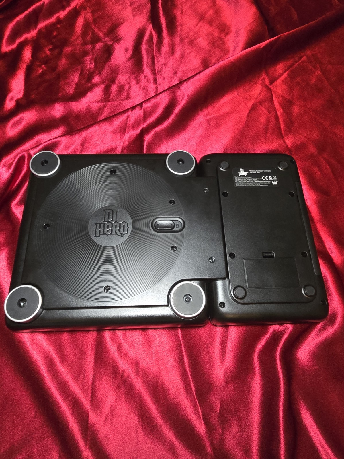 Xbox 360 DJ Hero Turntable Controller Wireless Rhythm Game Accessory
