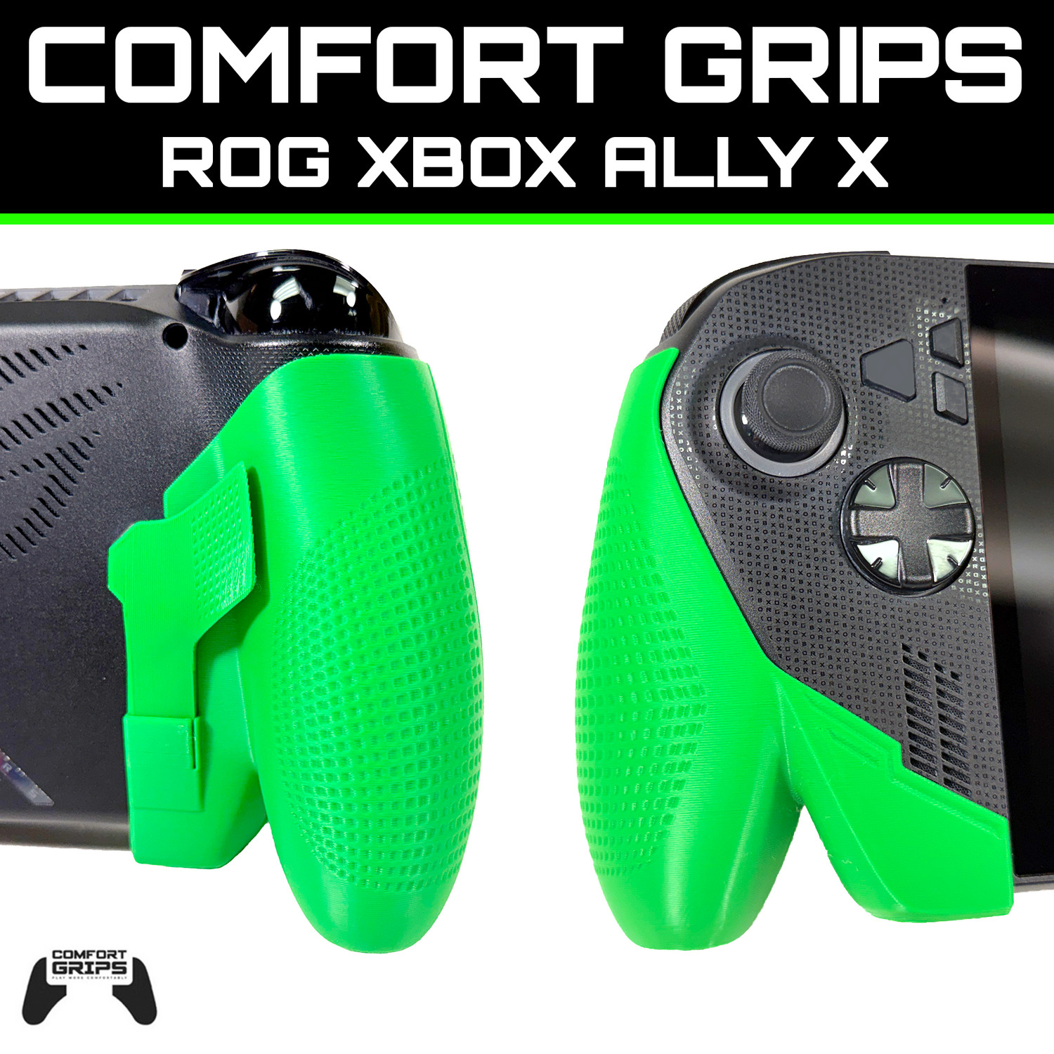 Ultra Ergonomic Comfort Grips for Asus ROG Xbox Ally X - 3D Printed Accessory