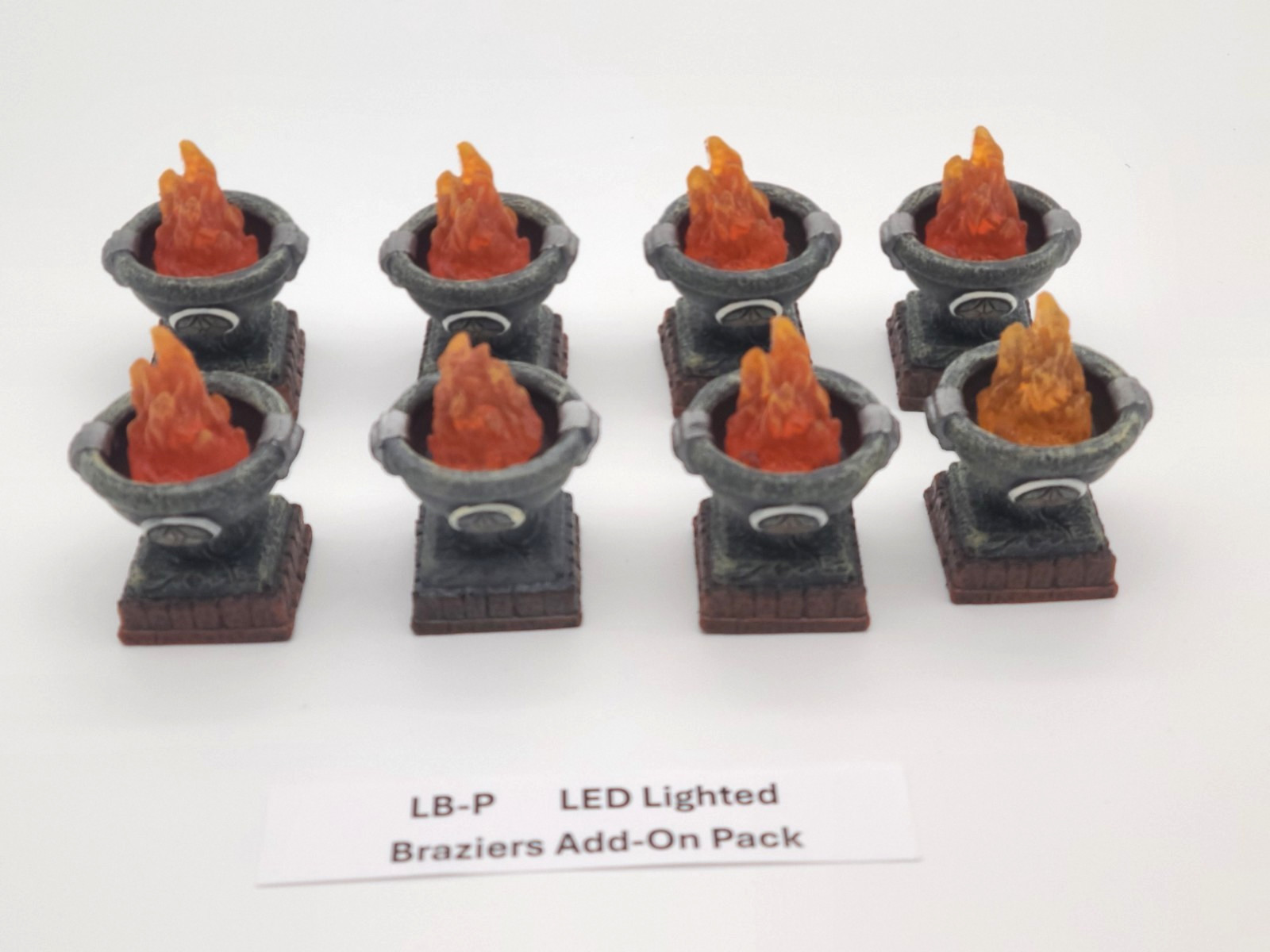 Dwarven Forge LED Lighted Braziers Add-On Pack (SKU: LB-P) VG+/NM