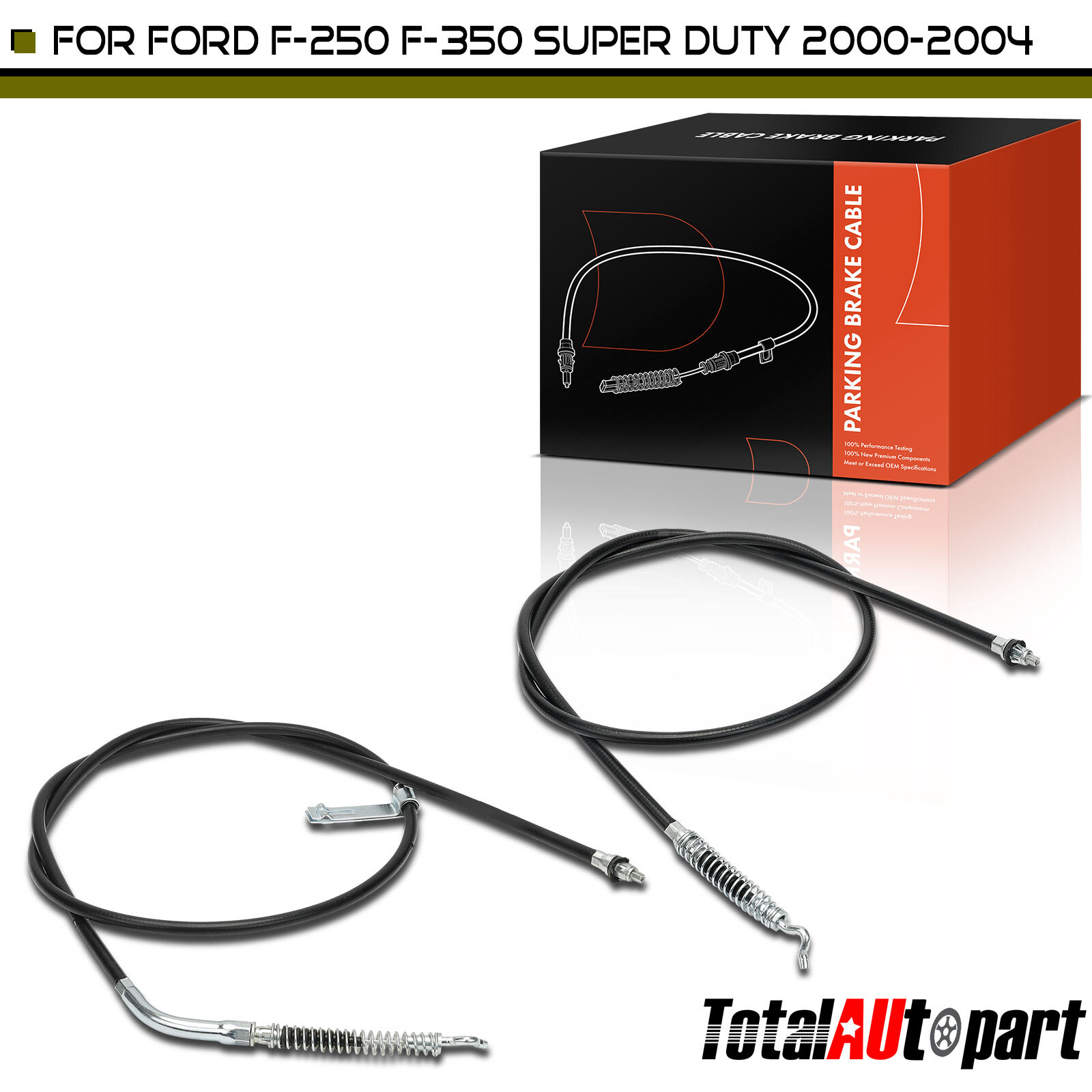 2Pcs Parking Brake Cable for Ford F-250 F-350 Super Duty 2000-2004 Rear LH & RH