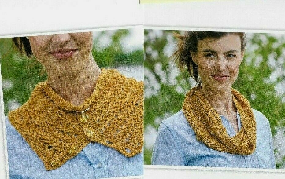 HERRINGBONE COWL SCARF WOMEN'S CROCHET PATTERN INSTRUCTIONS