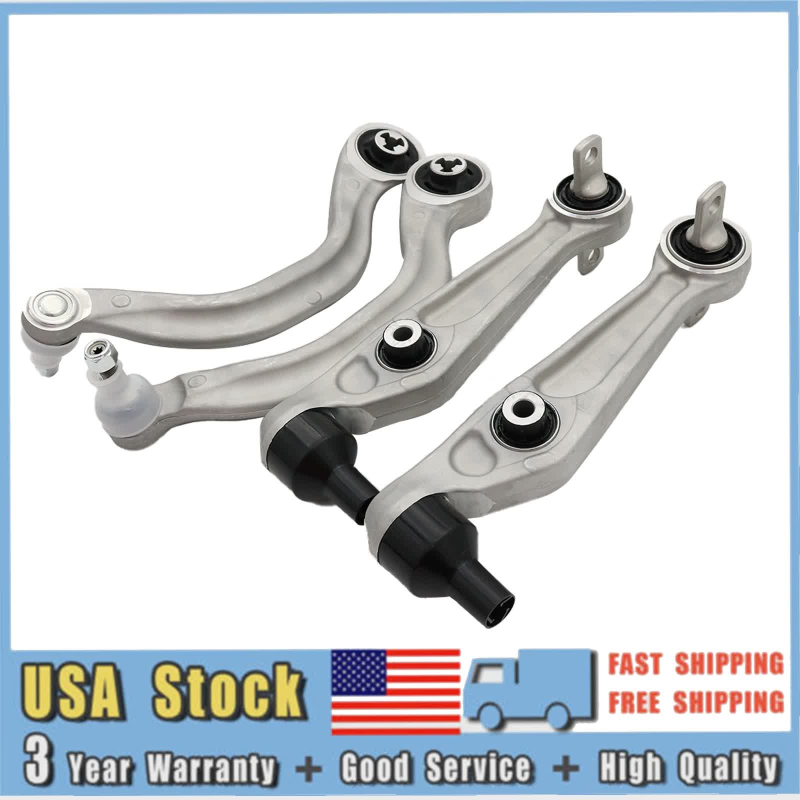 4x Front Left + Right Lower Control Arms Kit for 2017-2023 Tesla Model 3 Model Y