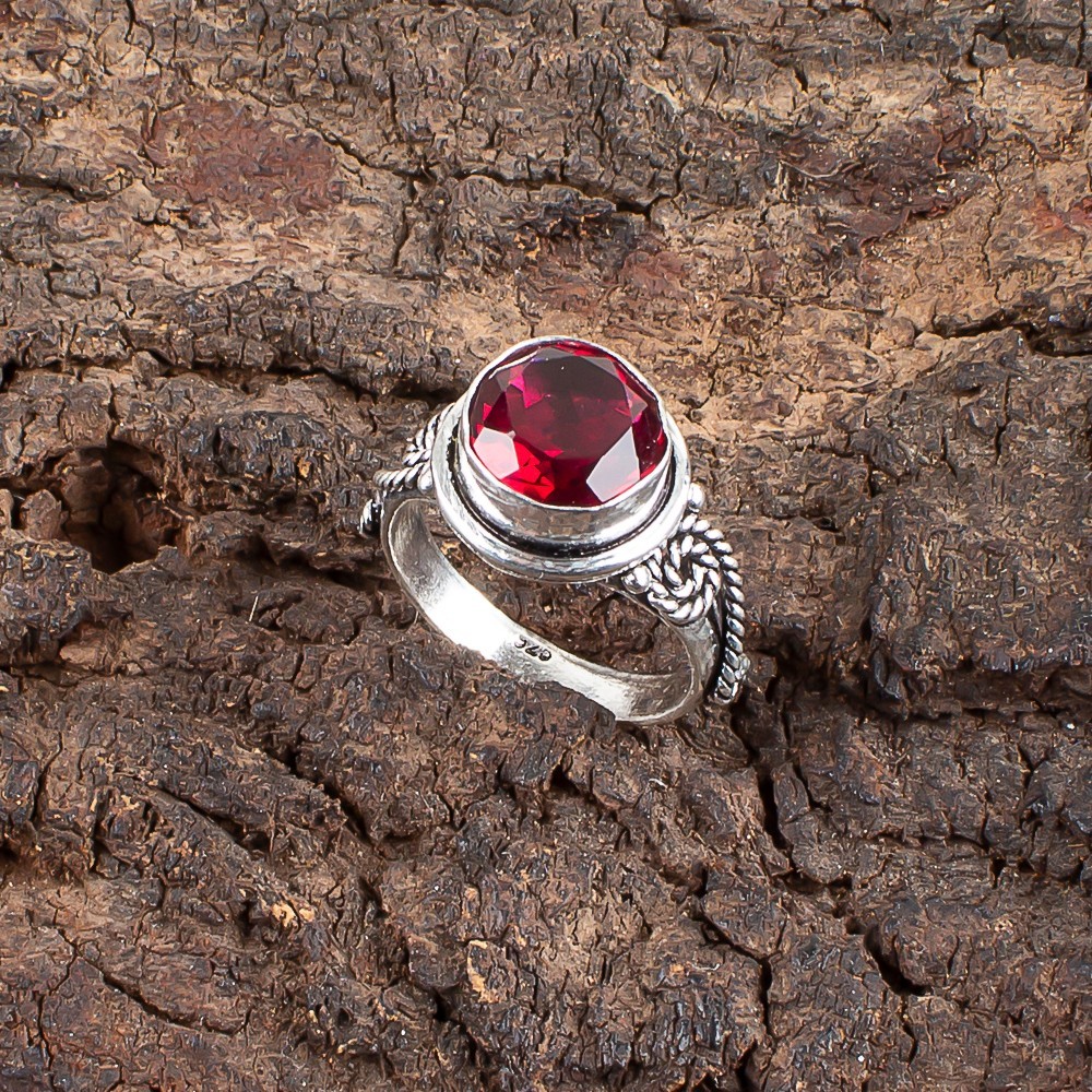 Pink Rubellite Gemstone 925 Sterling Silver Ring Handmade Jewelry Ring For Gift