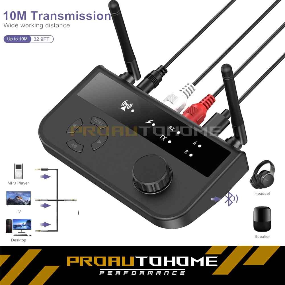Long Range Bluetooth 5.3 Transmitter Receiver For TV Home Stereo Audio Adapter