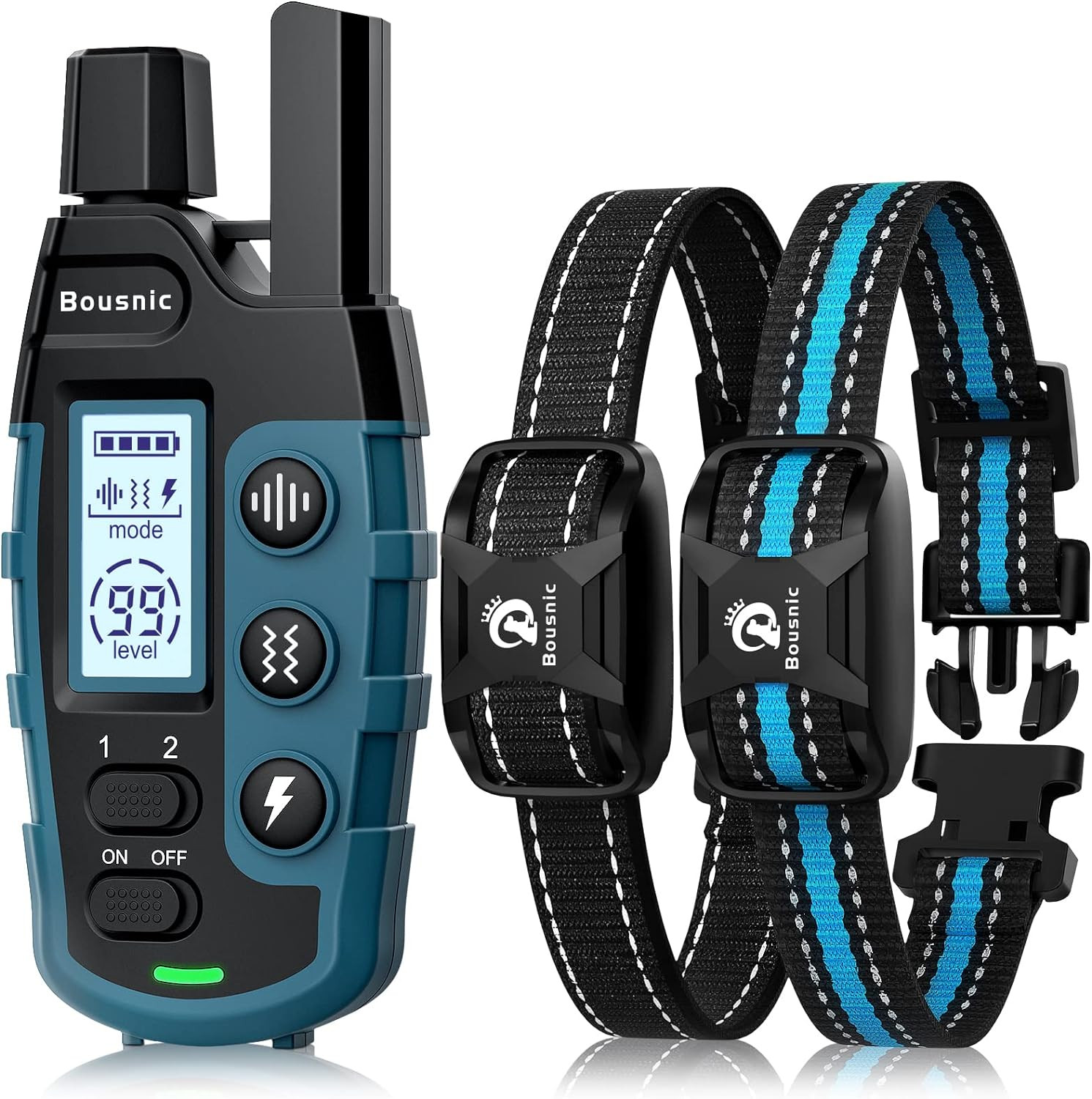 Dog Shock Collar 2 Dogs (5-120Lbs) - 3300 Ft Waterproof Training Collar for Dogs