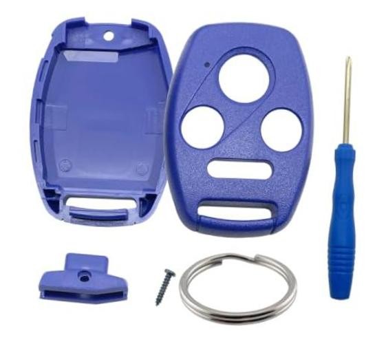 Key Fob Case Replacement for Honda Accord 2003-2012 / Civic EX 2006-2013 / Blue