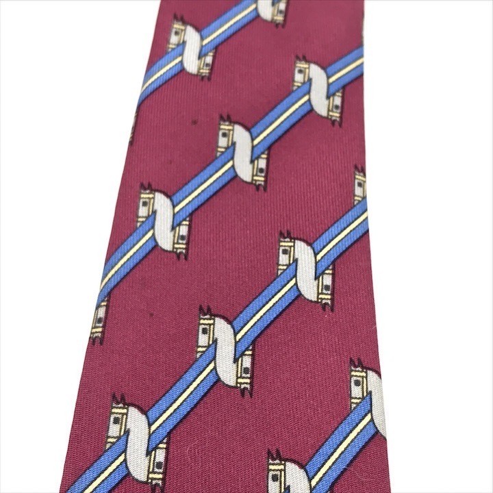 HERMES Tie Silk Multicolor Excellent