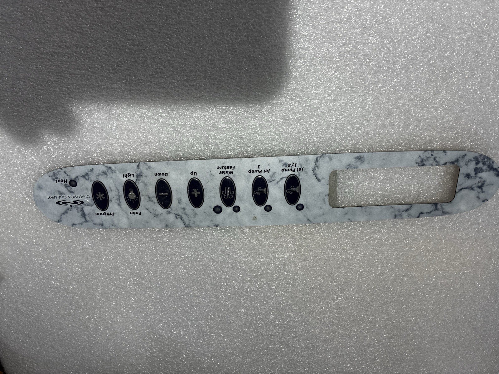 dimension 1 Spa Control Panel Overlay