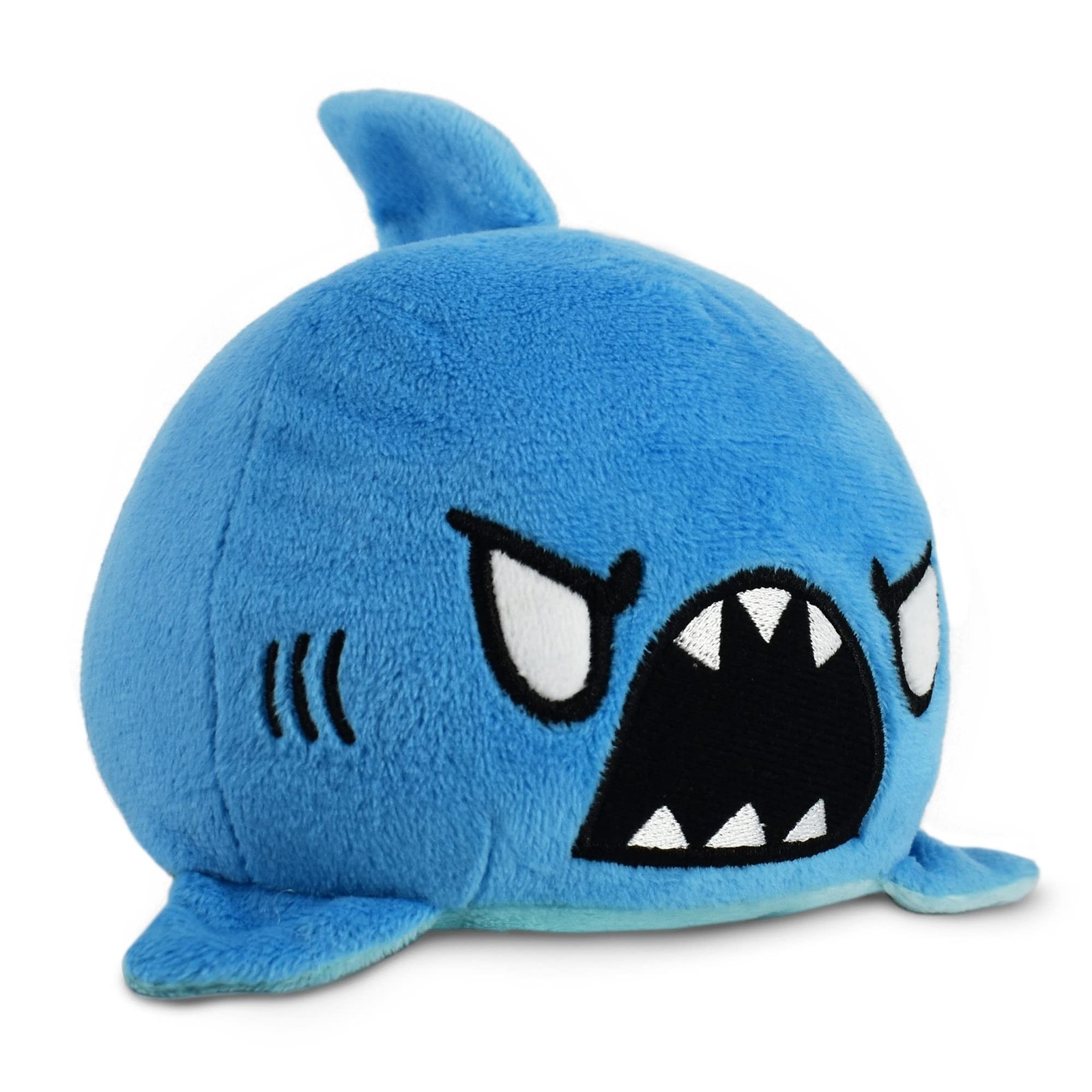 TeeTurtle - The Original Reversible Shark Plushie - Blue - Cute Sensory Fidge...