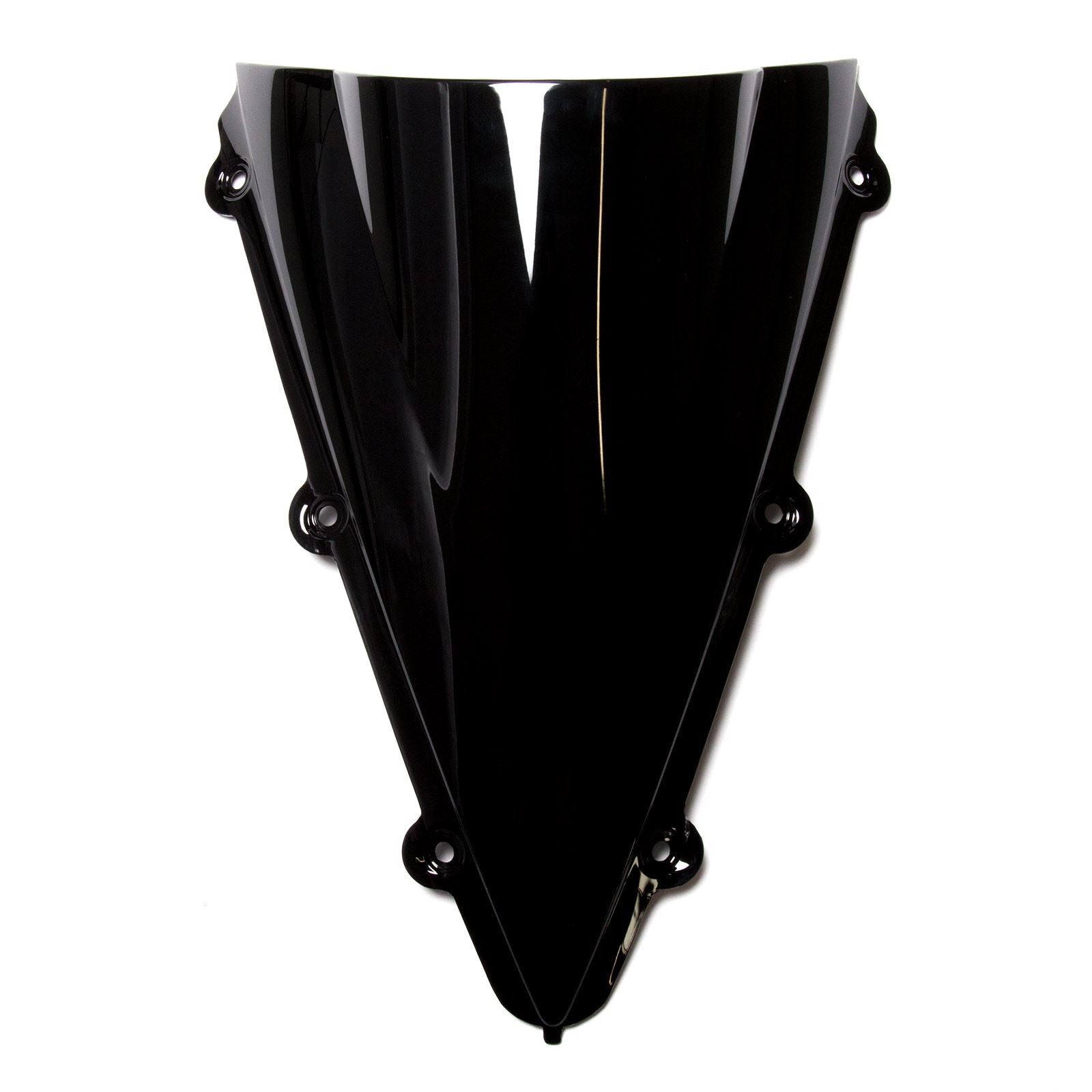 MPW Double Bubble Black Windshield Screen for Yamaha YZF-R1 04-05