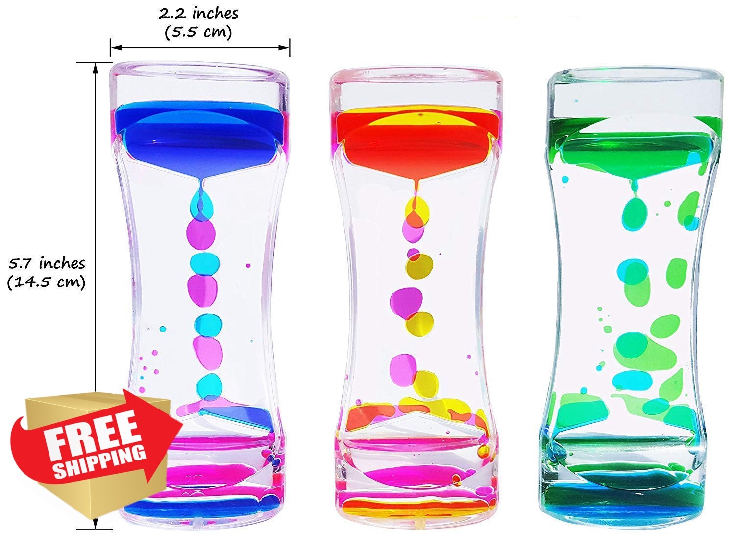JRLAJRL 3 Pack Liquid Motion Bubbler Timer