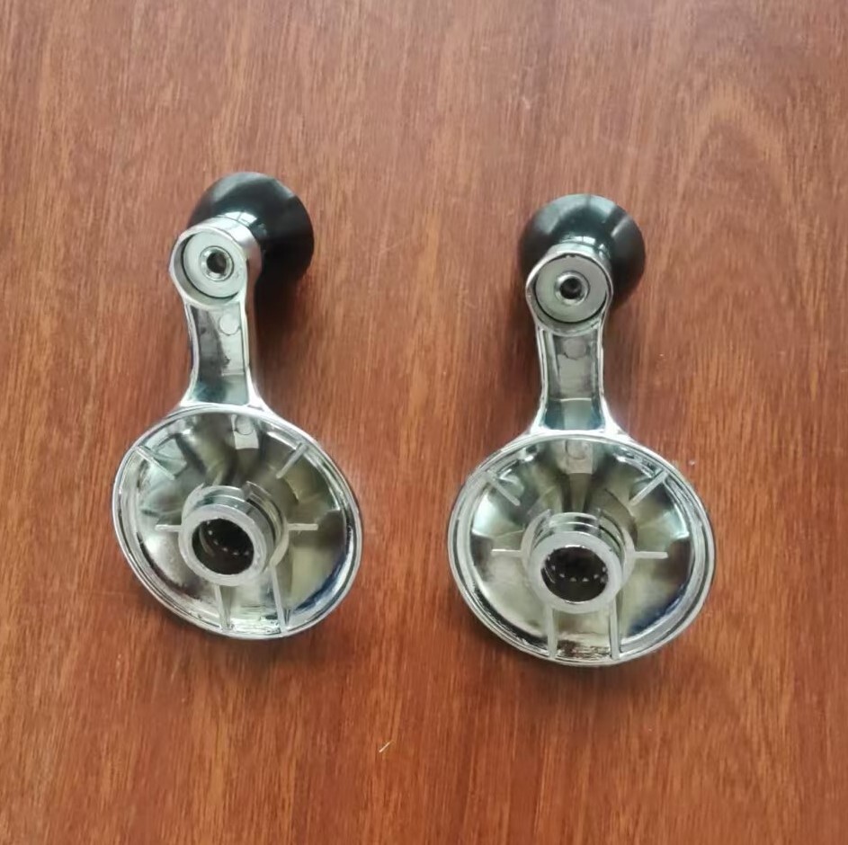 interior chrome Vent window Crank handle Kit pair for 1953-60 Bel Air 150 210