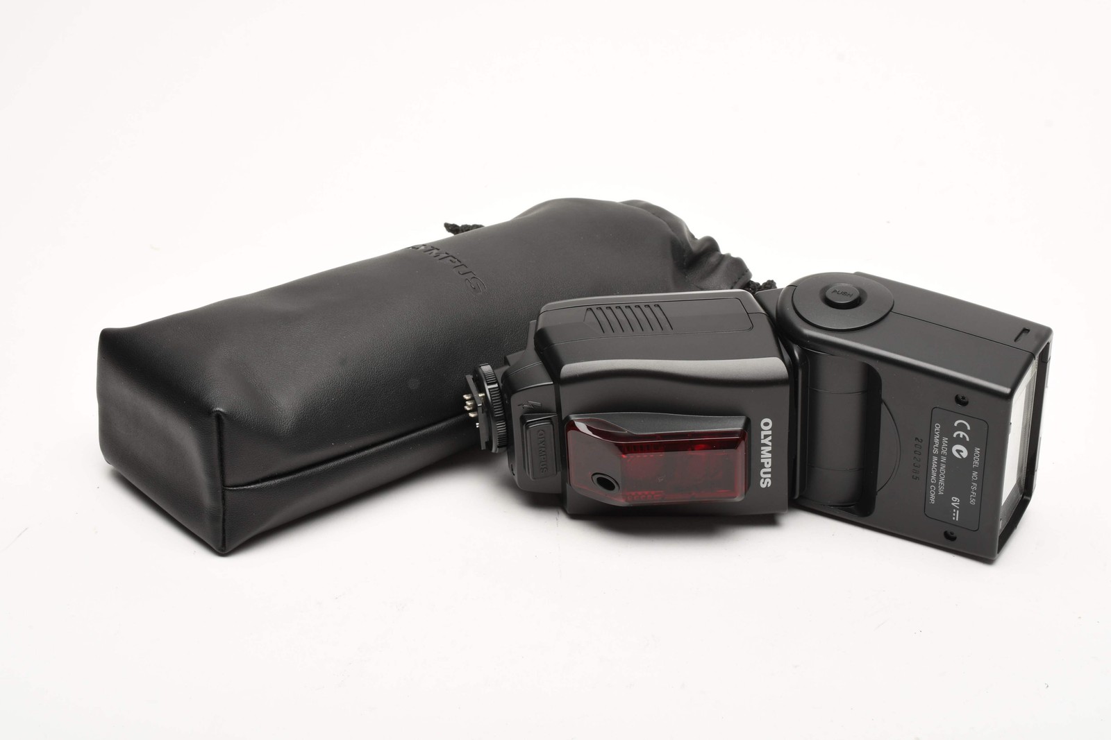 Olympus FL-50 Electronic Flash w/Pouch, Mint- Tested