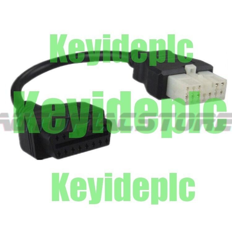1pcs For Mitsubishi 12pin OBD1 OBD2 Connector Diagnostic Cable #ke