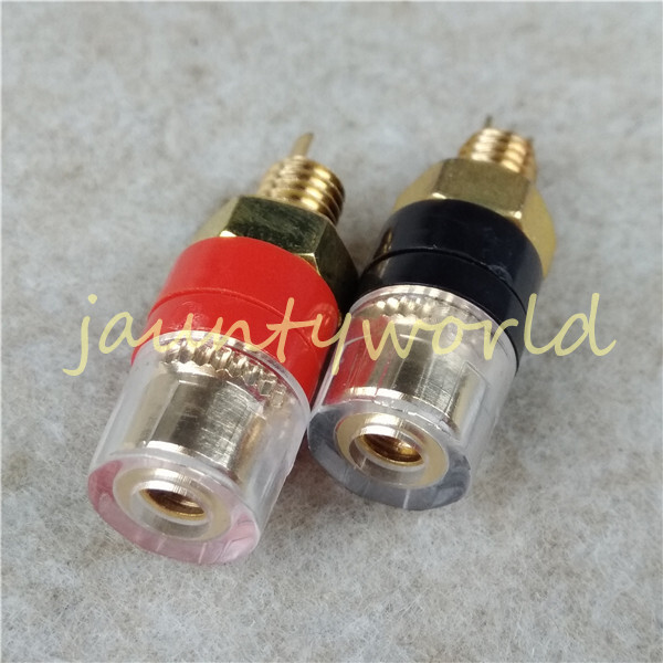 2PC Fork Connector Speaker Cable Amplifier Terminal Binding Posts