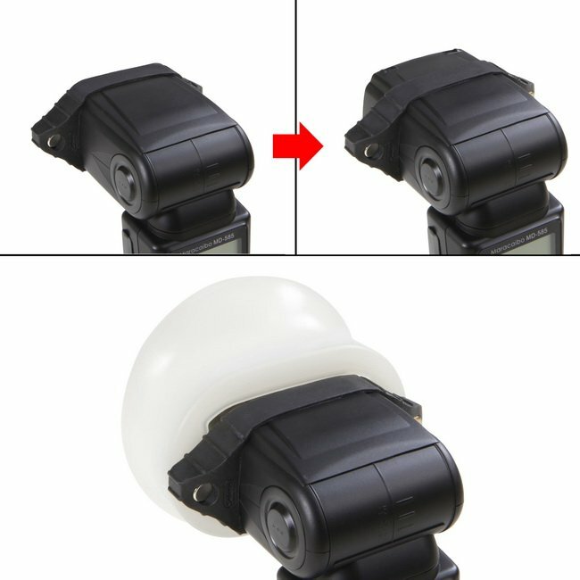 Selens 4in1 Magnetic Speedlite Flash Modifier Sphere Diffuser Filter Gel New
