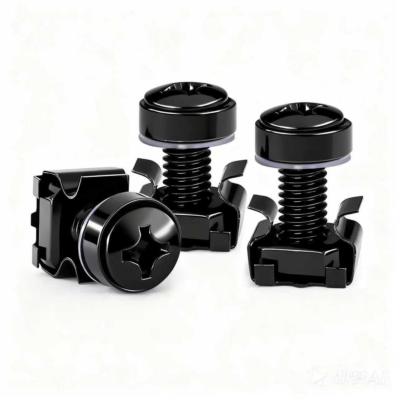 40 Pack M6 X 16Mm Rack Screws and Cage Nuts for Server Cabinet, Server Shelves,