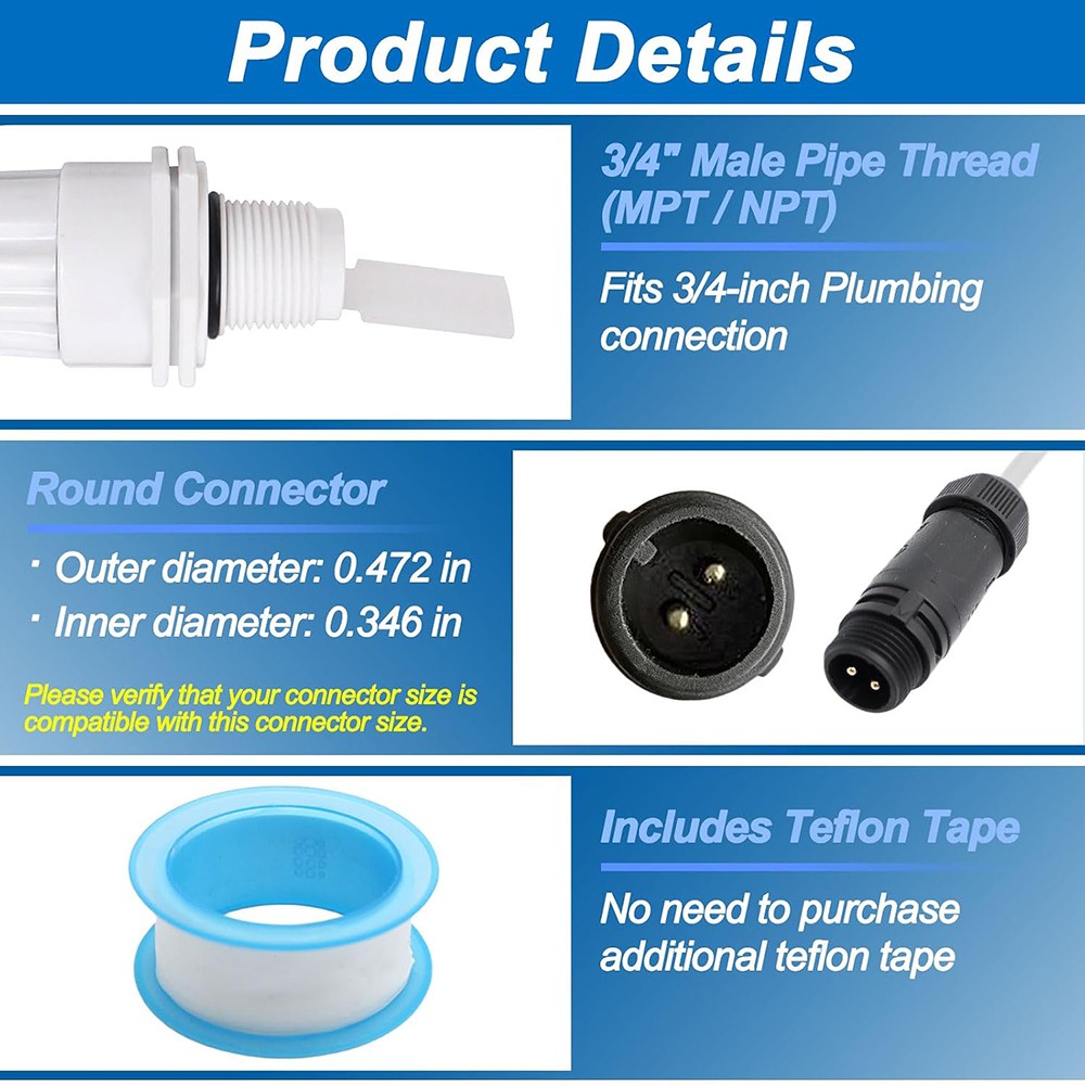 New Salt Water Generator Flow Switch #GNR00003 Replacement Compatible Model