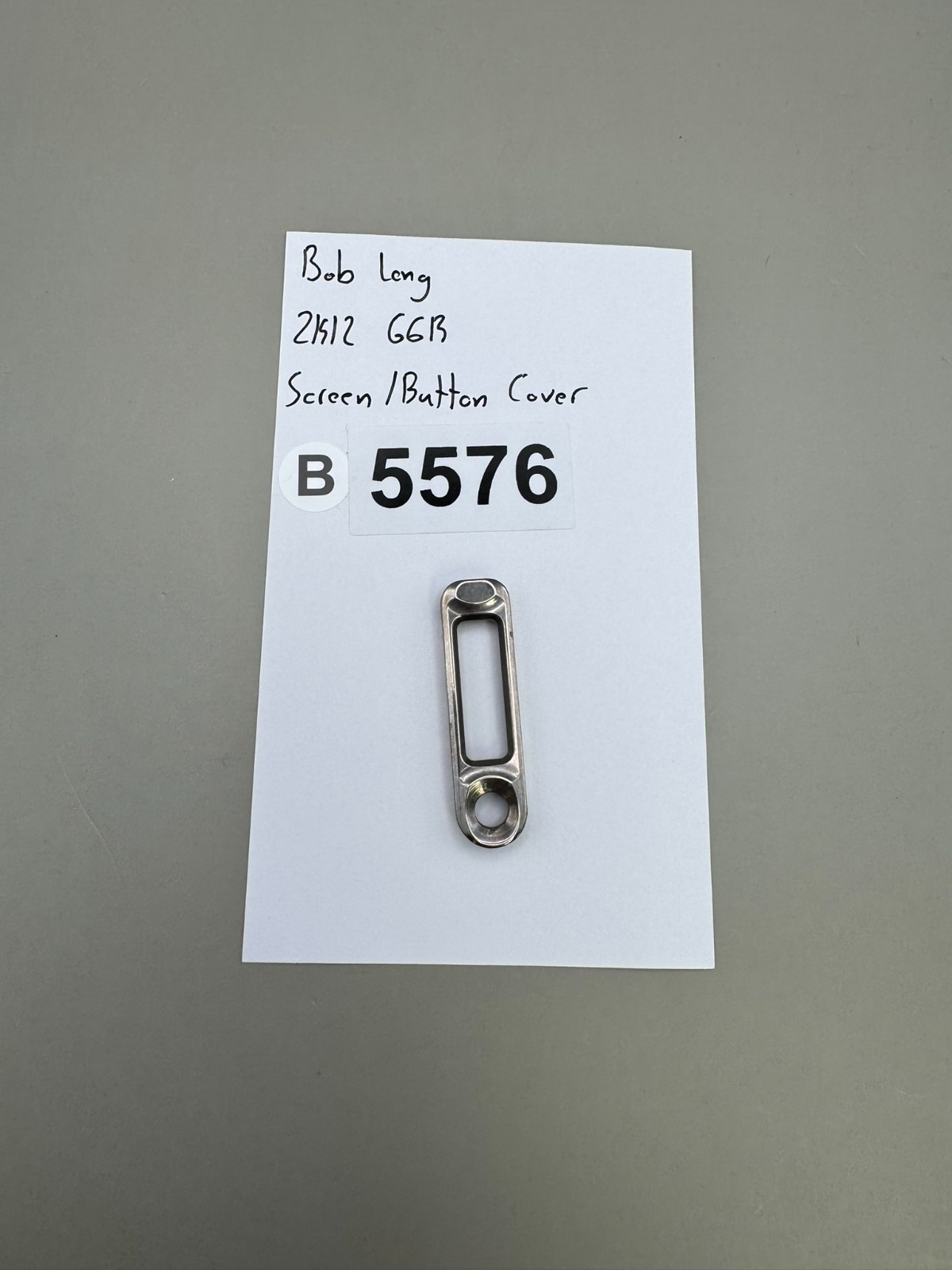 Bob Long 2K12 G6R Screen/Button Cover-Silver