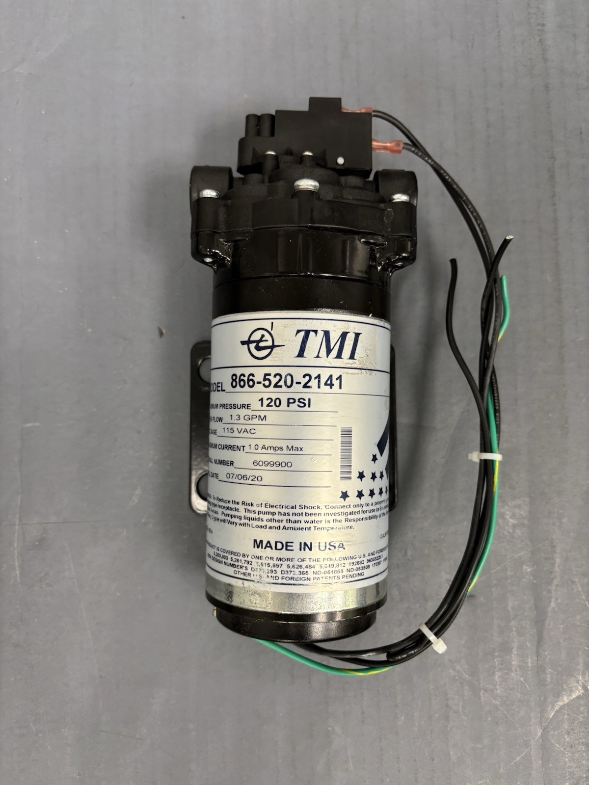 AQUATEC 120 PSI Extractor Pump Universal 866-520-2141 58ELK120R Read Description