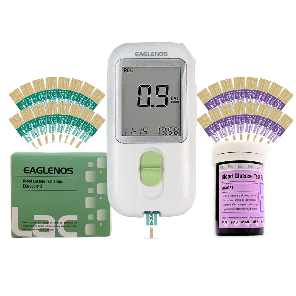 2 in 1 Blood Lactate and Bg Meter-Handheld Accuracy Lactic Acid Monitor APP
