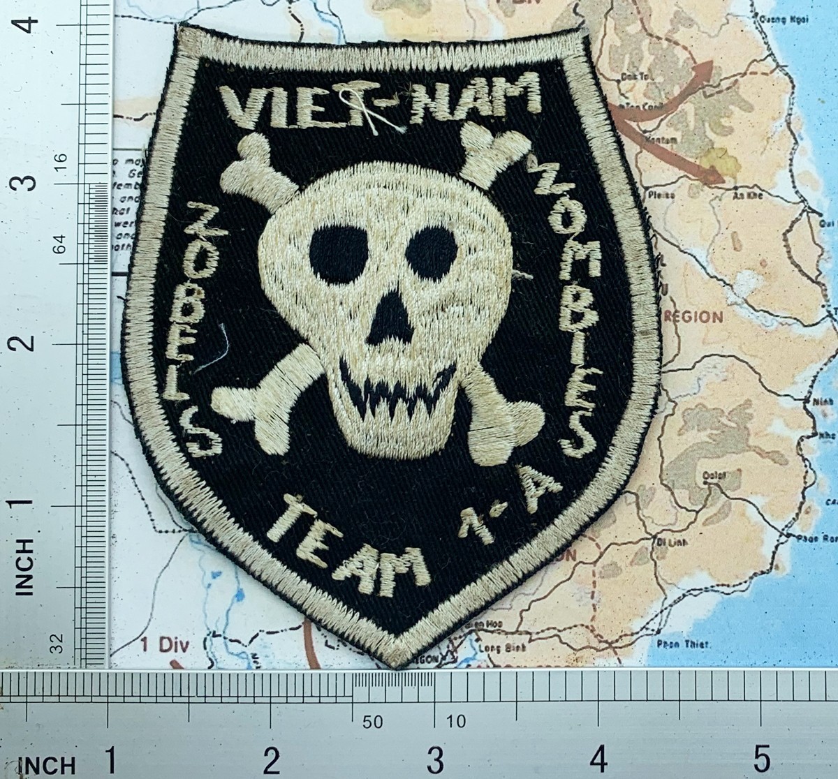PATCH , ZOBEL'S ZOMBIE'S , USSF , Deaths Head Skull , t10-151